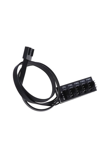 40cm 1 İla 5 4-pin Molex Tx4 Pwm Cpu Soğutma Fanı Adaptörü Güç Kablosu