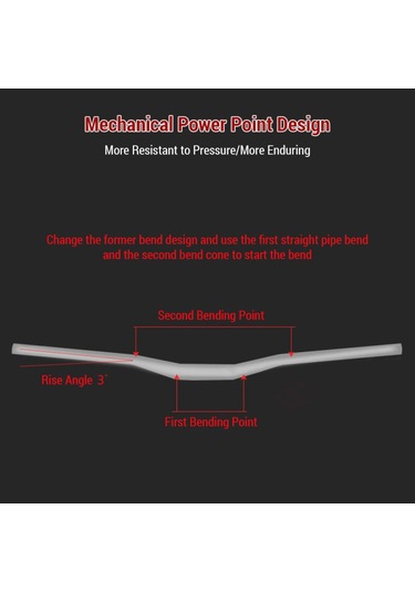Mufunye Alüminyum Mtb Gidonu - 31.8mm Kalınlık 30mm Yükselticili 780mm Geniş Mat Yüzey Diğer