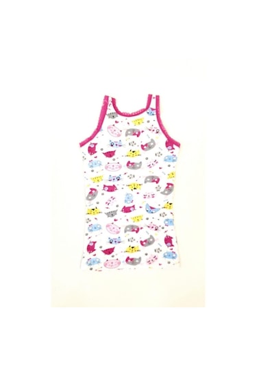 Tutku 0848 Kız Çocuk Elastan Empirme Geniş Askı Atlet 6 Adet