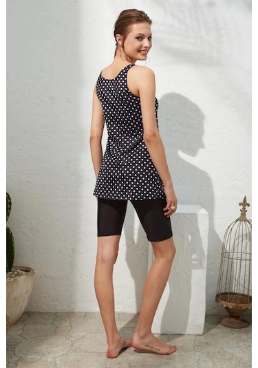 Pierre Cardin Dubai Askılı Tesettür Tankini 221509 Puantiye