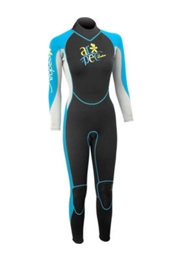 Aropec 3mm Fullsuite Bayan Dalış Elbisesi Siyah Size:xs Siyah