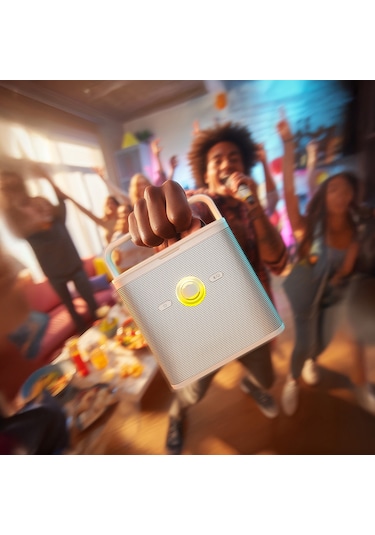 Ikarao Partybox Shell S3 80w Karaoke Bluetooth Hoparlör Seti, 7.1" Dahili Tablet, 2 Kablosuz Mikrofo