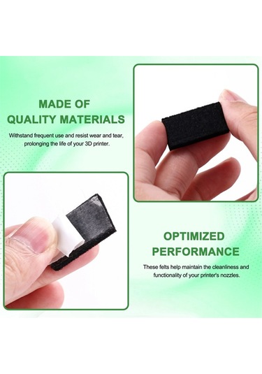 Leasetake Qıdı Q1 Pro 3d Yazıcı Temel Bakım Kiti İçin 10 Adet Yedek Nozul Silme Keçesi