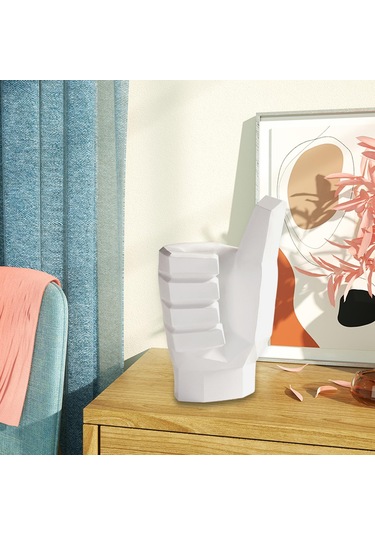 Suntek El Heykeli Soyut Sanat Parmak Heykel Dekor Raf Tv Dolabı