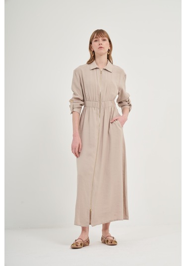 Ftz Modal Elbise Taş 31033 Taş