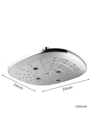 Yapıtaşı Yt262 Limon Banyo Tepe Robot Duş Seti 3fonksiyonlu Butonlu Krom