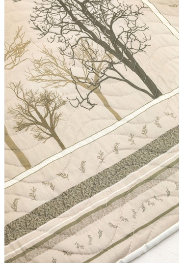 Örtüm Palmira Çift Kişilik Kapitone Yatak Örtüsü Takımı - Koyu K