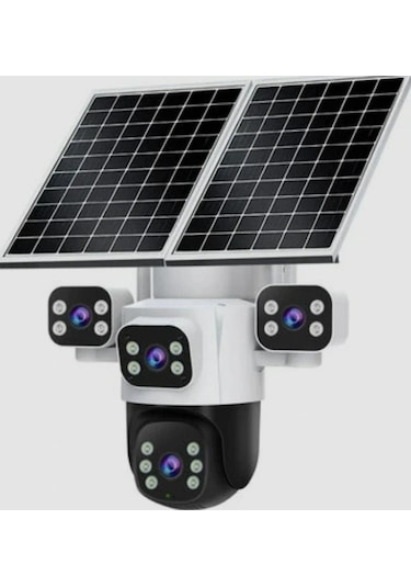 Inox X14 4 Kameralı Çift Güneş Enerjili 3+3+3+3mp Solar Kamera E-sim