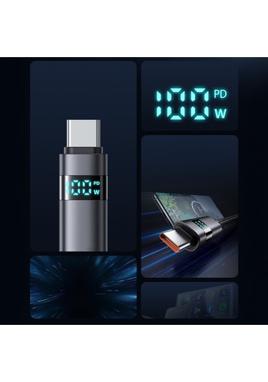 Mcdodo CA-6520 100 W USB Type -C Hızlı Şarj Kablosu 1.2 M Siyah