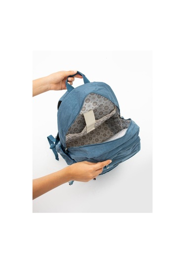 Ultra Hafif Çok Cepli Su Geçirmez Sırt Çantası Unisex Mavi Model: 571-2e - Mavi