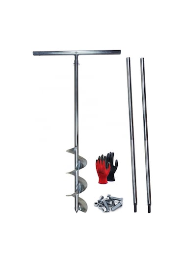 Galvaniz Toprak Delme Sondaj Burgusu Çap 15 cm Boy 3 mt