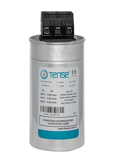 0.5 KVAR/400V Trifaze Kondansatör