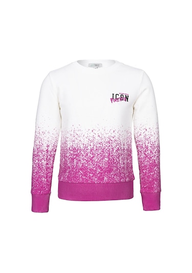 Brz Kids Kız Çocuk Baskılı Sweashirt-fuşya Fuşya