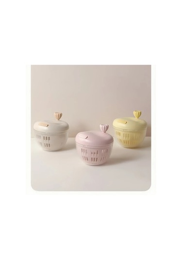 Elmpaly Sarı 10 Saniyede Yüksek Hızlı El Tipi Salata Sebze Kurutucu