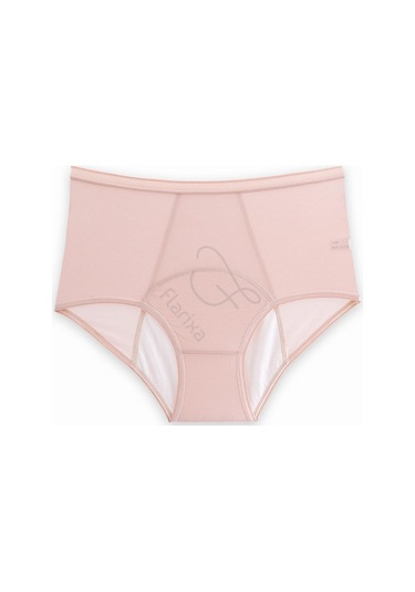 Pembe Flarixa L-5xl Sızdırmaz 3 Katmanlı Adet Külotu Kadın Adet İç Çamaşırı İdrar Kaçırma İç Çamaşırı Büyük Beden Kadın Fizyolojik Külot Pembe