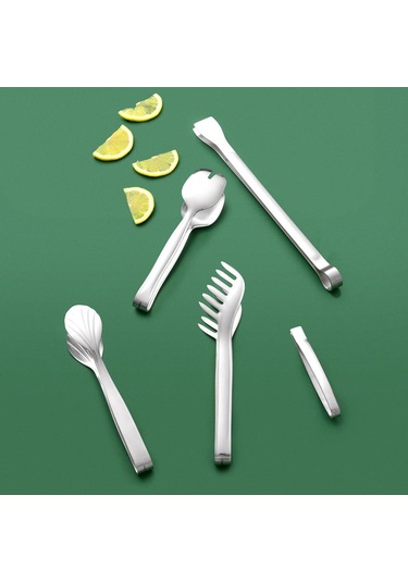 Hisar Lale 5 Parça Servis Maşa Seti