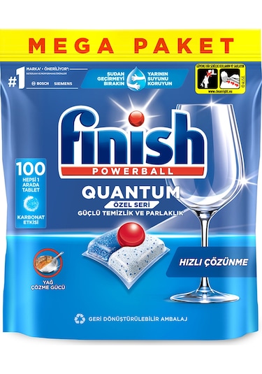 Finish Quantum Powerball Özel Seri Bulaşık Makinesi Deterjanı 100 Tablet