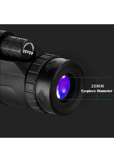 Monoküler Teleskop, 40x60 Monoküler Teleskop, Hd Yüksek Güçlü Monoküler Kapsam, Sis Geçirmez