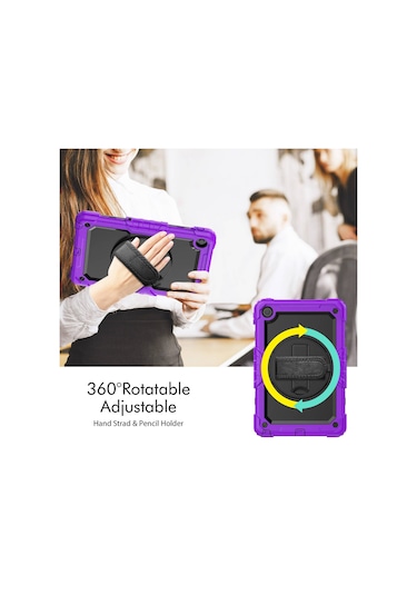 Butu Lenovo Uyumlu Tab M10 Plus 3. Nesil / Xiaoxin Pad 2022 10.6 İnç 125fu / 128fu Sili Koruyucu Kılıf Omuz Tablet Kılıfı 47664559