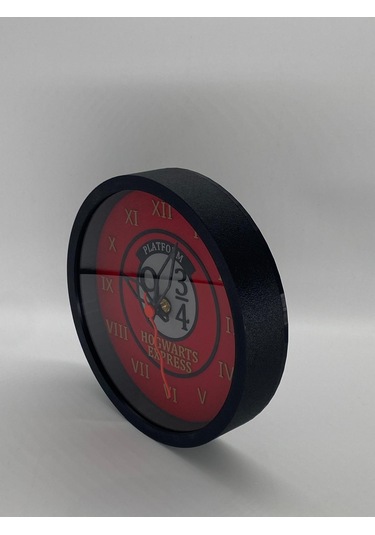 Hogwarts Express Temalı, Siyah Kasa Duvar Saati Siyah