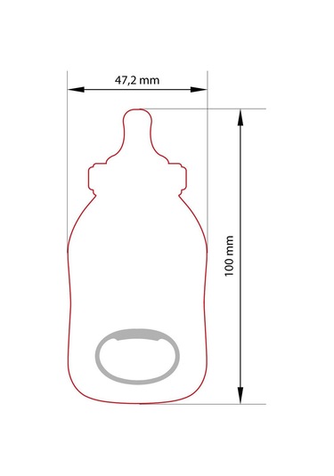 Biberon Magnet Açacak Vgbıb 100 Adet Beyaz