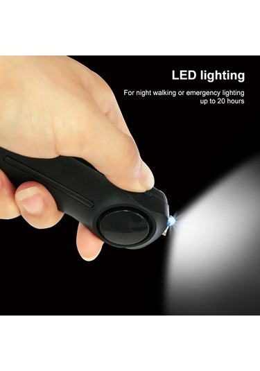 Sones Af-9400 130db Kişisel Alarm Çekme Halkası Kadın Kendini Savunma Anahtarlık Alarmı Mor