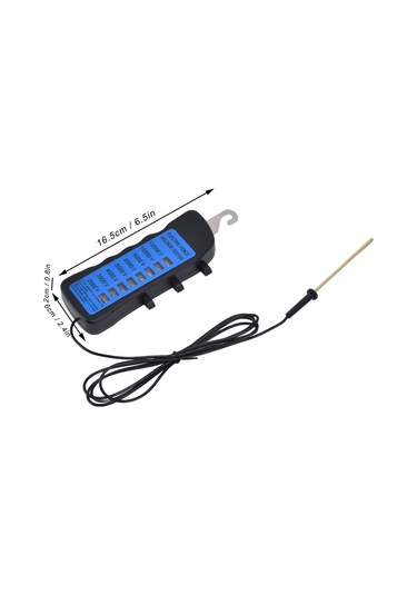Hangfox Çiftliklerde Su Geçirmez 2000-12000v Elektrik Tellere Voltaj Ölçer, 8 Neon Işık Gösterici, Abs Malzeme