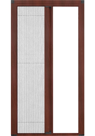 Akordeon Pileli Pilise Sineklik,kahverengi, 90x210 Cm, İstenilen Ölçüde