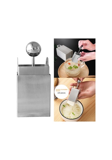 Homyl Kare Izgaralar Şekilli Filiform Tofu Kesici Paslanmaz Gümüş