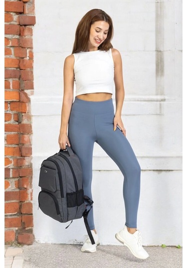 Sportif Darbe Emici Su Geçirmez 13,3-14 İnç Antrasit Laptop Sırt Çantası Renkli Çok Renkli