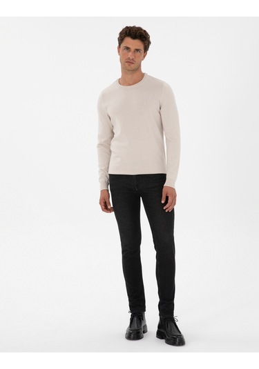 Pierre Cardin Erkek Krem Kazak /triko 50315509-vr071 Krem