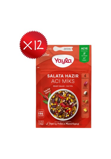 Yayla Salata Hazır Acı Miks 120 Gr X12