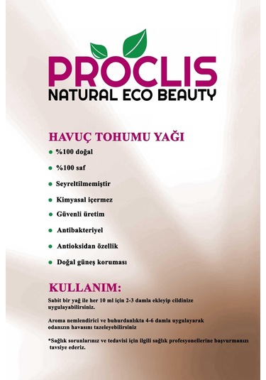 Proclis Havuç Tohumu Yağı 10 ML