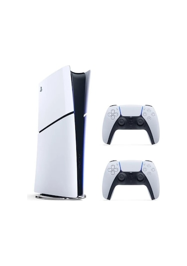 Sony Playstation PS5 Slim 1 TB Digital Edition Oyun Konsolu + 2 Dualsense Kol (İthalatçı Garantili)