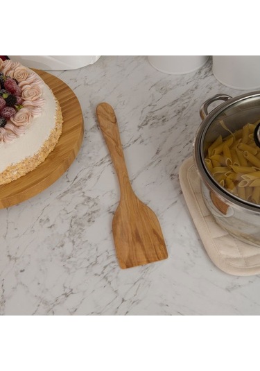 Tivoli Zeytin Ağacı Düz Spatula - Açık Kahverengi - 30 Cm Açık Kahverengi