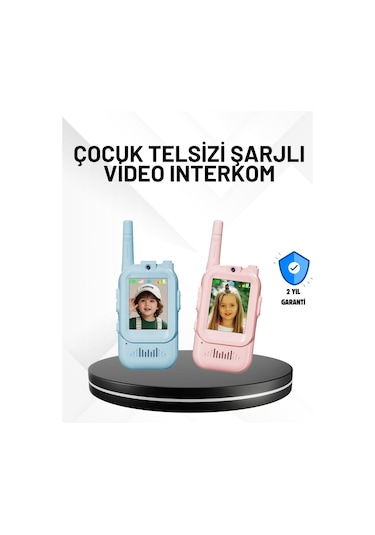 3-12 Yaş Çocuklara Uygun Görüntülü Walkie Talkie Seti