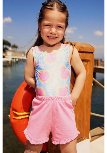 Defacto Kız Bebek Beli Lastikli Pike Şort C1454a525smpn164 Pembe