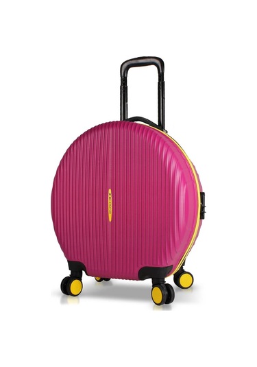 My Valice Bubble Abs Yuvarlak Valiz Fuşya
