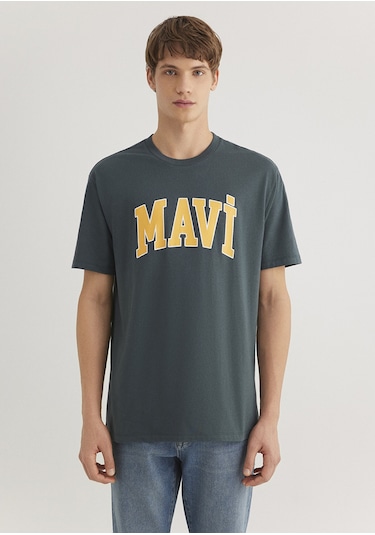 Mavi - Mavi Logo Baskılı Yeşil Tişört 0611711-71598 Yeşil