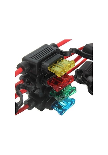 Araba Oto 10a 15a 20a 30a Orta Boy Su Geçirmez Standart Bıçak Tipi Sigorta Tutucu 15