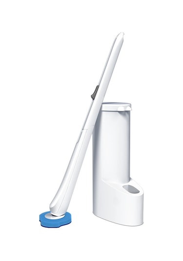 Dikkatle Seçilmiş Tuvalet Fırçası Yumuşak Kıllı Temizlik Çıkmaz Uçlu Asılı Sıvı Eklenmiş Tuvalet Fırçası Rafı