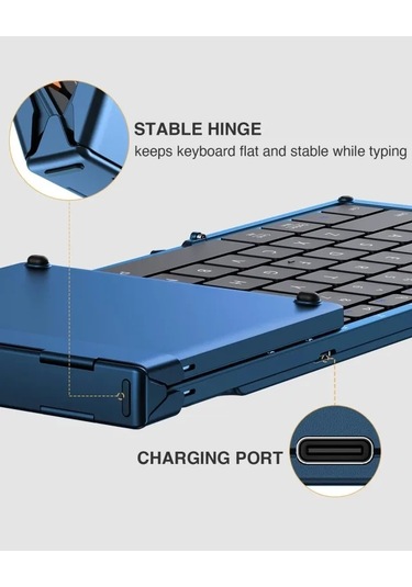 Protoarc Katlanabilir Bluetooth Klavye Dark Blue