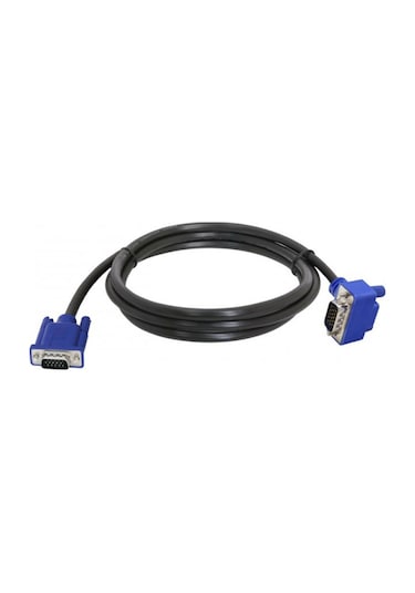 Vga 90 Derece Kablo 15 Pin Vga Düz Ve 90 Derce L Tipi Görüntü Kablosu 1.5m