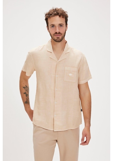 Bad Bear Lyne Shirt Erkek Gömlek-28343-bej Bej