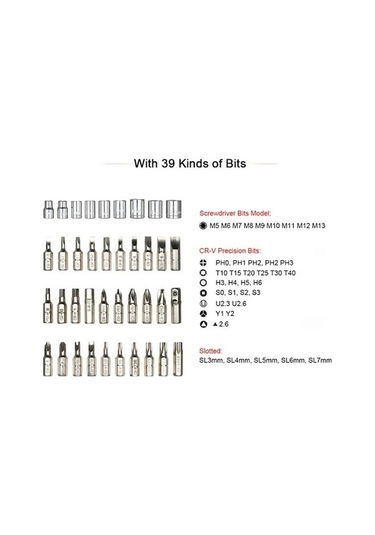 Trendooze Xindoker Uç Tornavida Tamiri Soket Seti Pratik Manyetik İçin Ev Çözümler Aletleri 9 41'li 29 - Mr