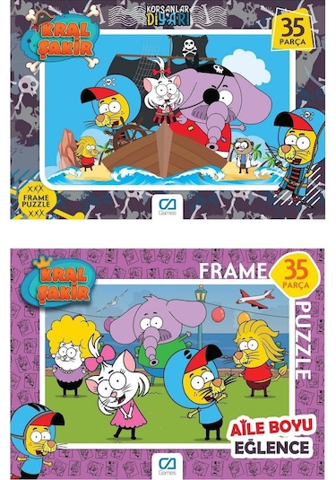 Kral Şakir 2'Li Frame Puzzle/Yapboz Set