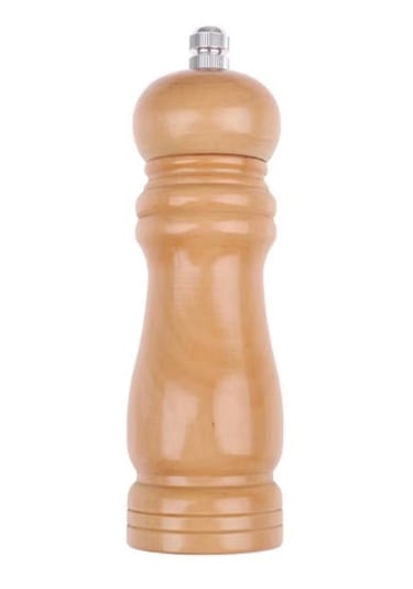 Tuz Değirmeni Baharat Değirmeni Ahşap Manuel Çalışır Boy: 21cm 5c