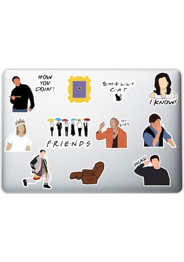 Friends Laptop Notebook Tablet Telefon Sticker Set 001