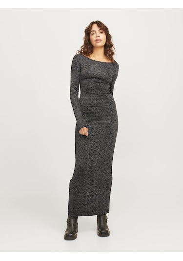 Jack & Jones Kadın Simli Kumaş Crop Top - Sigga Silver