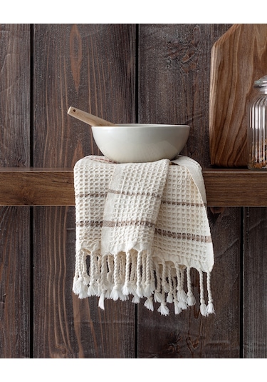 Madame Coco Claire Mutfak Havlusu Hvlu0000000109 40 X 60 Cm-kırmızı/bej